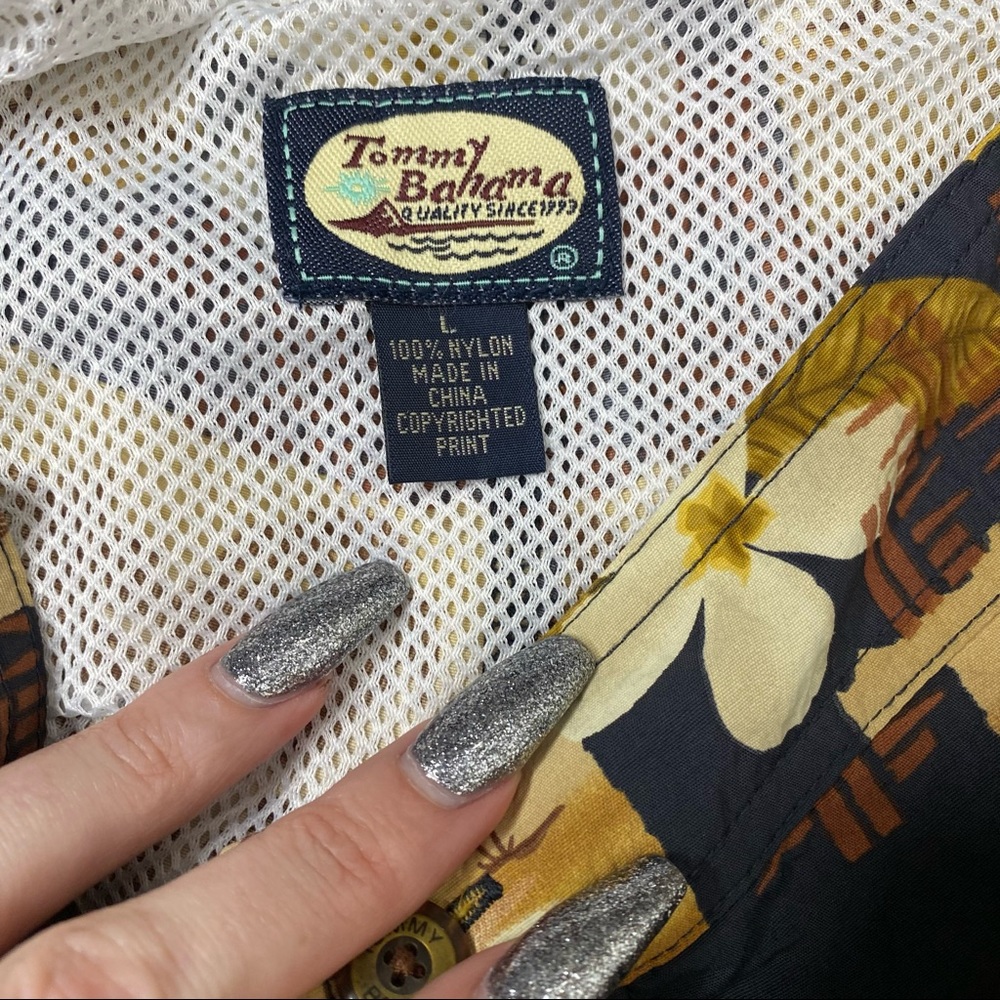 Tommy Bahama Tropical Print Swim Trunks Size Large - Picture 7 of 8